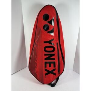 Yonex Tennis Racquet Bag Red Single Case Shoulder Strap Zip Cover